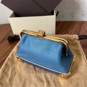 Louis Vuitton Suhali Porte-Monnaie Viennois Coin Purse Blue